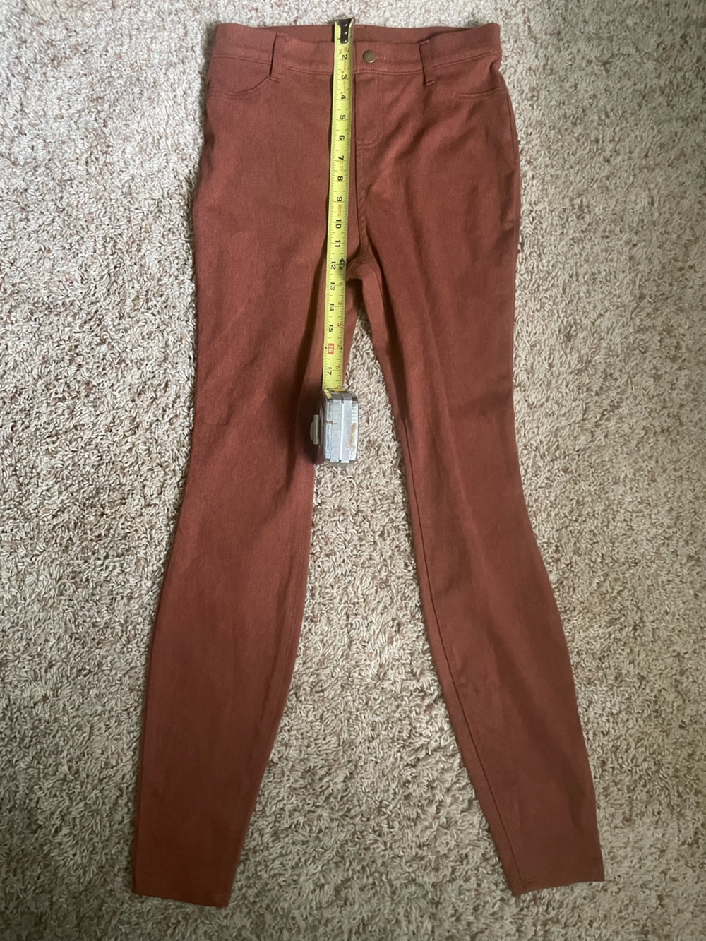 Time and Tru Rust Orange Stretch Leggings for Kids